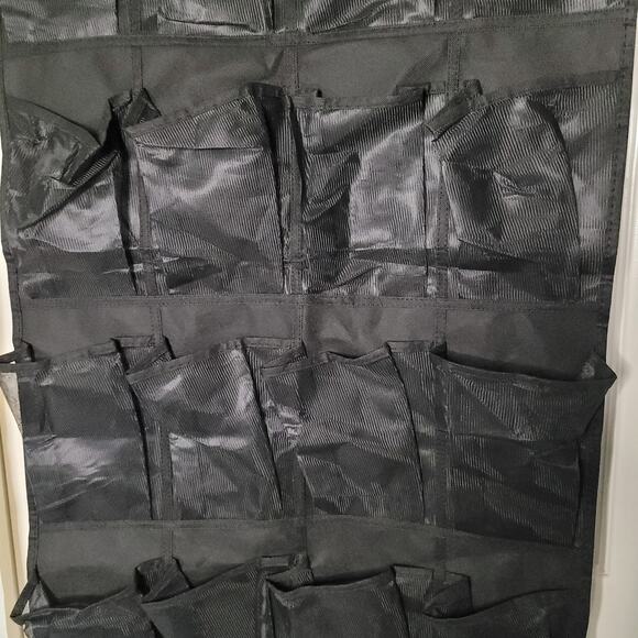 Over-the-Door 12-Pair Shoe Rack - Black - Space Saver - Picture 3 of 5